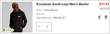 Puma Essentials Small Logo Mens Hoodie Screenshot