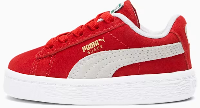 Puma Suede Classic XXI Toddler Shoes in Red