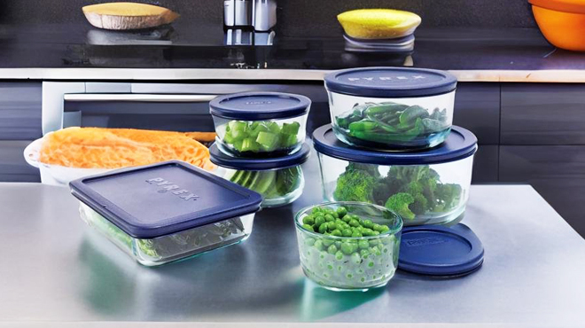 Pyrex Storage Plus 12 Piece Glass Food Storage Set