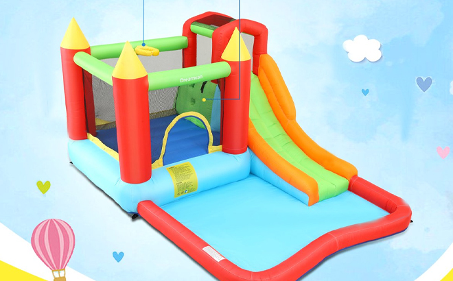 Qhomic Inflatable Bounce House with Blower