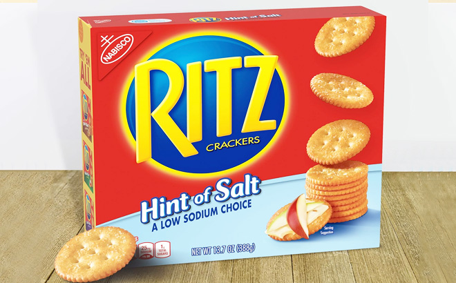 Ritz Hint of Salt Crackers on Table