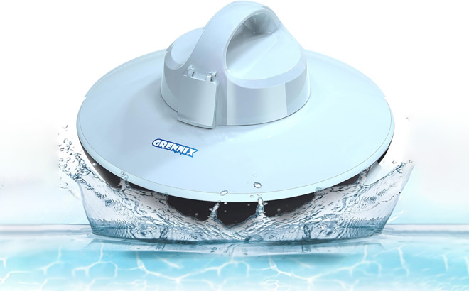 Robotic Pool Vacuum Cleaner in the Water