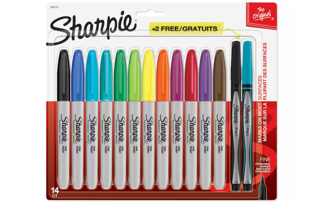 Sharpie Fine Marker Bonus Pen 14 Count Set