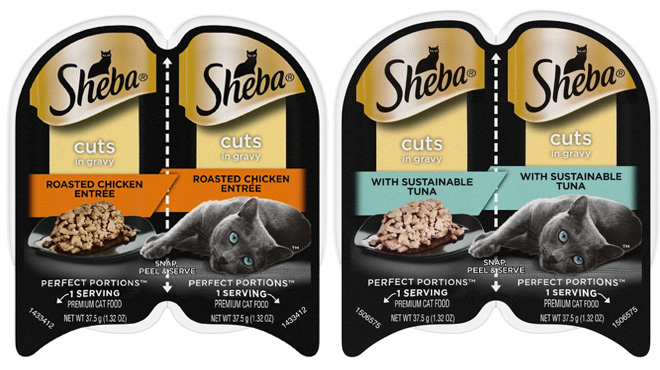 Sheba Perfect Portions Roasted Chicken and Tuna Food Trays