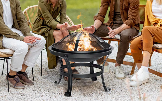 Singlyfire 22 Inch Stainless Steel Fire Pit
