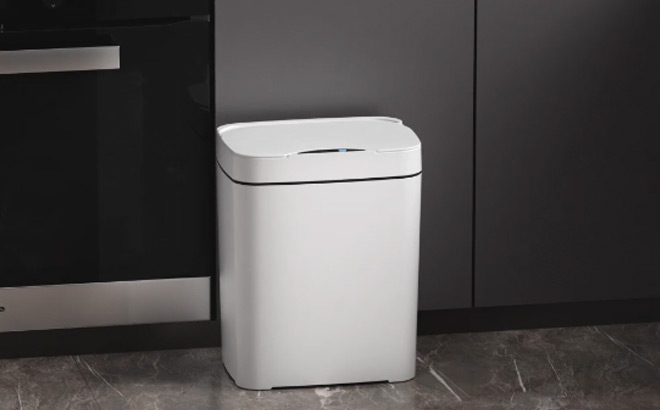Smart Trash Can in the Kitchen