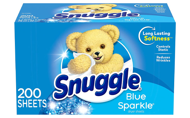 Snuggle 200 Count Fabric Softener Dryer Sheets