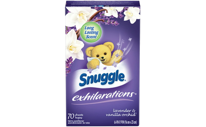 Snuggle 70 Count Fabric Softener Dryer Sheets