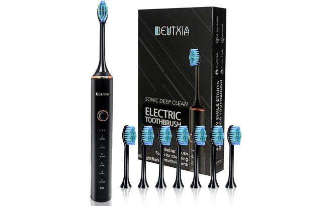 Sonic Electric Toothbrush with 8 Brush Heads