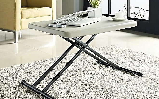 Staples Folding Table in White Color