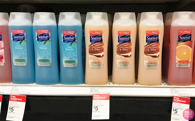 Suave Body Wash on Target Shelve