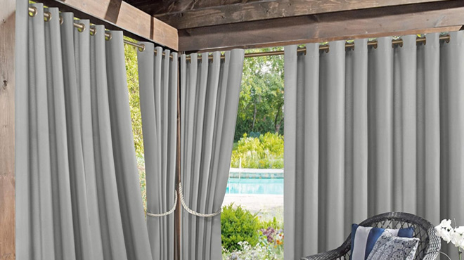 Sun Zero Marina UV Protectant Energy Efficient Grommet Curtain Panel