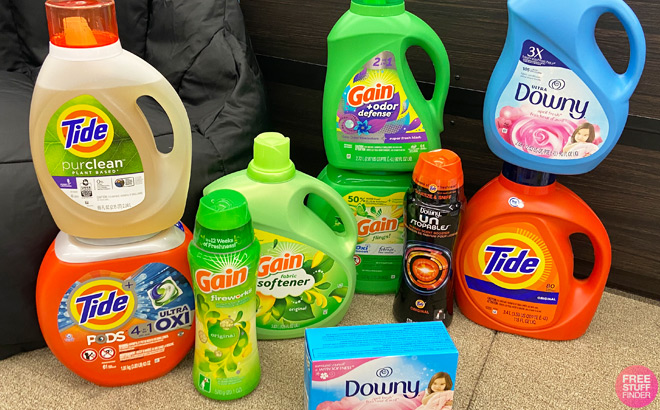 Tide Gain and Downy Products