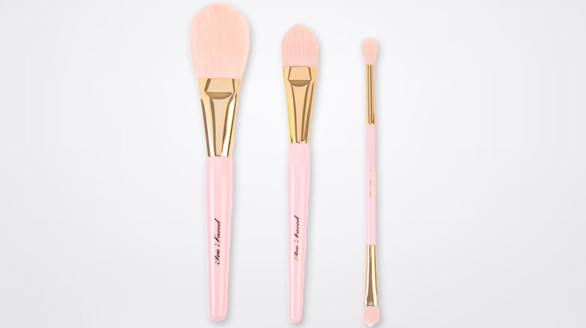 Too Faced 3 Piece Makeup Brush Set