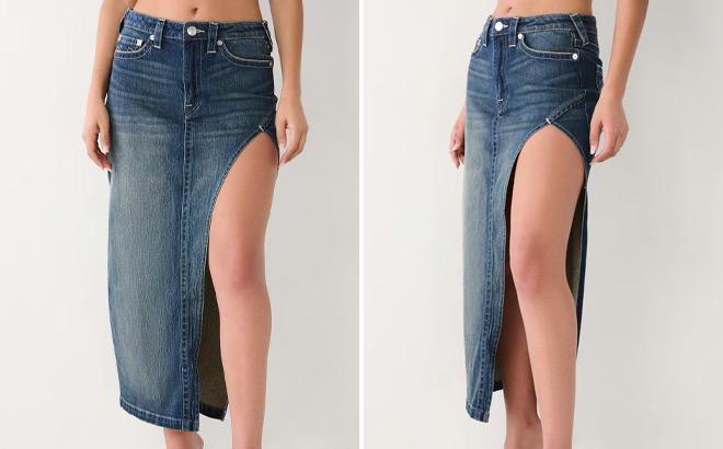 True Religion Denim Maxi Skirt