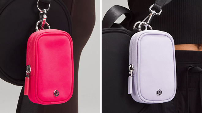 Two Lululemon Clippable Nano Pouches