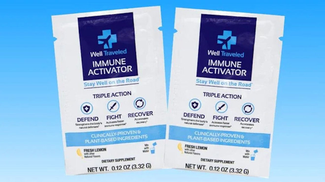 Two Packets of Well Travelled Immune Activator