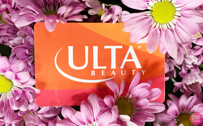Ulta Gift Card Surrounded By Flowers