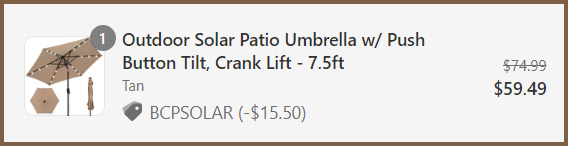 Solar Patio Umbrella Summary