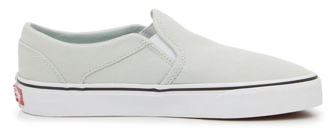 Vans Asher Slip On Sneaker in Pale Aqua Color