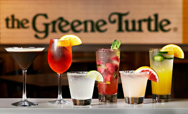 Various Drinks at The Greene Turtle