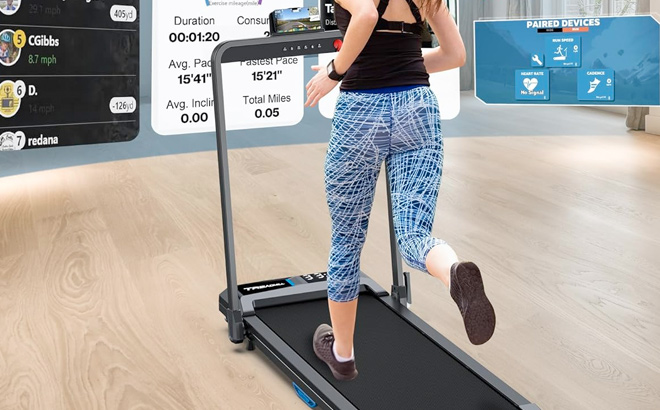 Walking Pad Under Desk Treadmill Voice Controlled Smart Treadmill