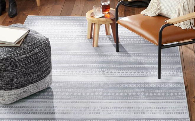 Wanda June Home Stripe Washable Area Rug