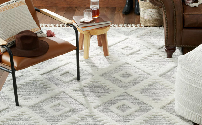 Wanda June Home Tufted Diamond Area Rug