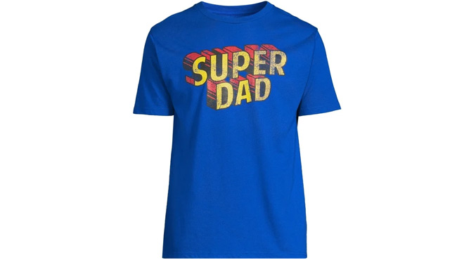 Way To Celebrate Super Dad Graphic Tee