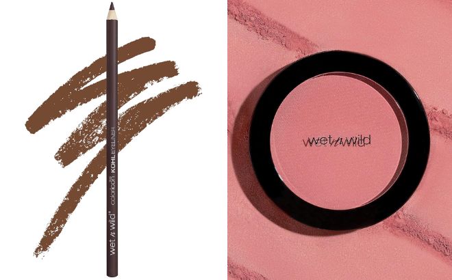 Wet n Wild Icon Kohl Eyeliner Pencil and Color Icon Blush