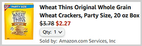 Wheat Thins Crackers Party Size Screenshot