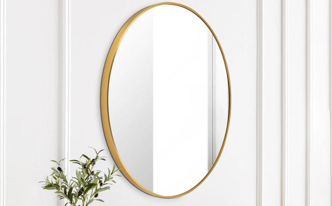 Willa Arlo Destefano Round Metal Mirror