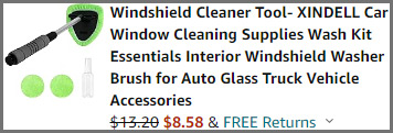 Windshield Cleaner Tool at Checkout