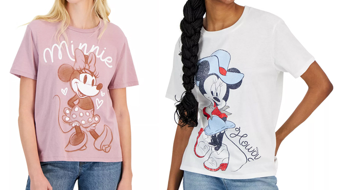 Women Wearing Disney Minnie Tees