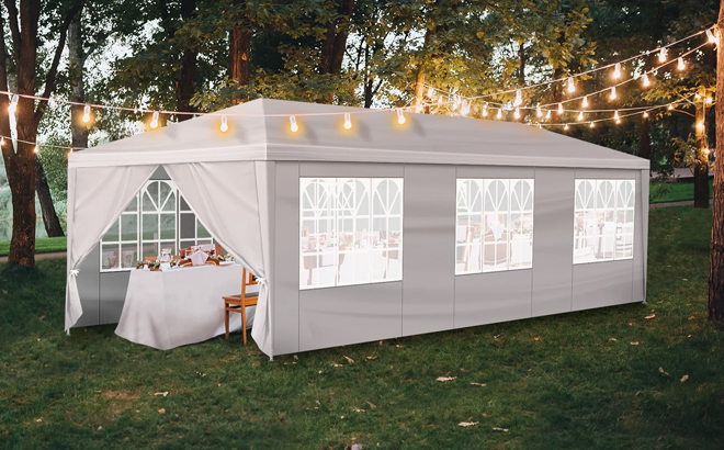 Zimtown 10'x30' Outdoor Gazebo Canopy Tent with Sidewalls