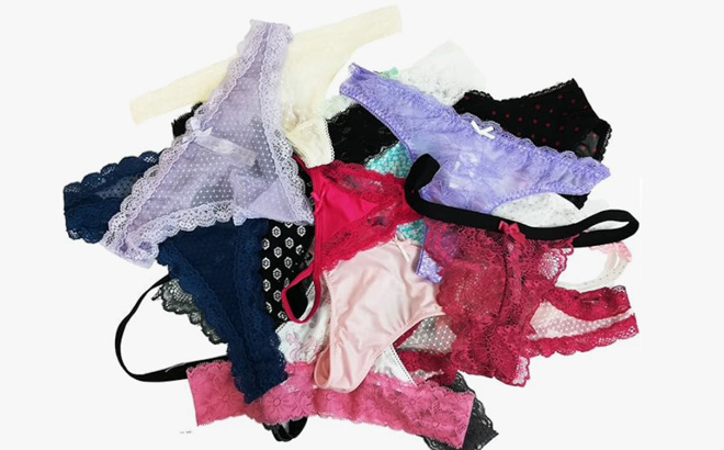 jooniyaa Women Variety of Underwear Pack T Back Thong G String Panties