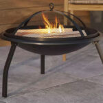 22 5 Inch Firepit with Mesh Screen and Poker