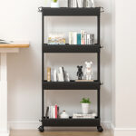 4 Tier Slim Rolling Storage Cart