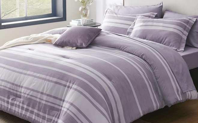 7 Piece Purple Bedding Set