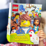 A Kid Reading a LEGO Magazine