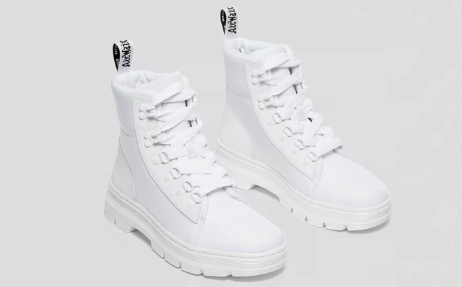 A Pair of Dr Martens Womens Poly Csual Boots in White