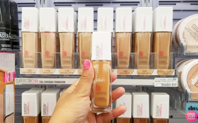 A Person Holding Maybelline SuperStay Full Coverage Foundation