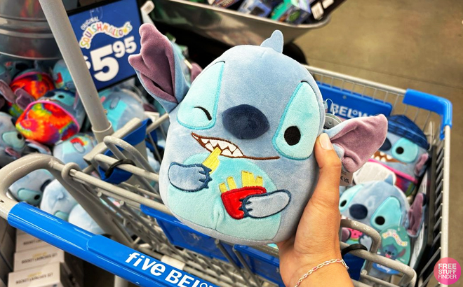 A Person Holding a New Disney Stitch Squishmallows