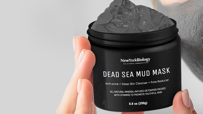 A Person Holding a New York Biology Dead Sea Mud Mask