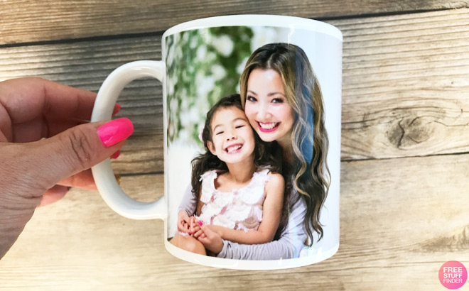 A Person Holding a Personalized Mug