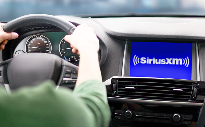A Person Listening to SiriusXM Radio in the Car