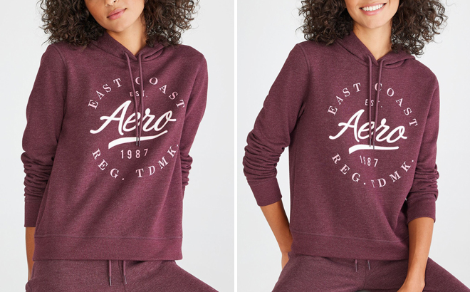 A Person Wearing Aeropostale Pullover Hoodie