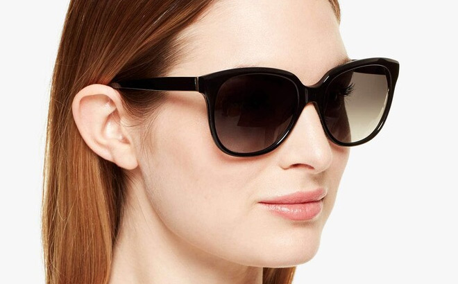 A Person Wearing Kate Spade Bayleigh Sunglasses