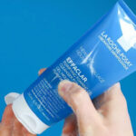 A Person holding a La Roche Posay Foaming Gel Face Cleanser