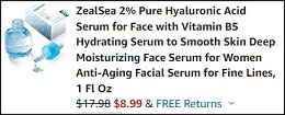 Acid Face Serum Checkout